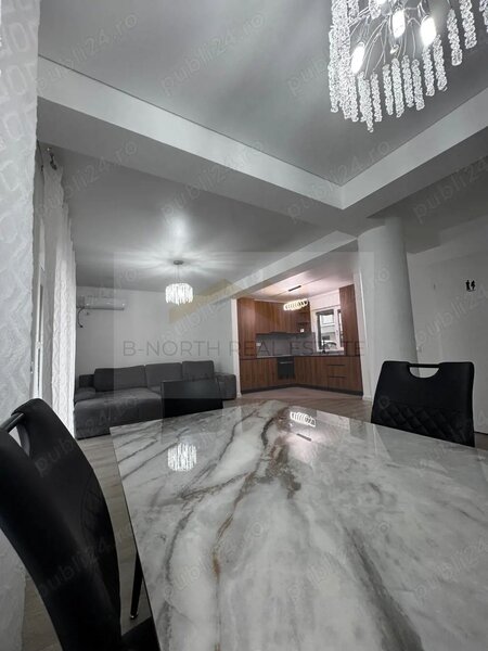 Vila 4 camere de inchiriat, 3 dormitoare cu bai proprii, complex rezidential