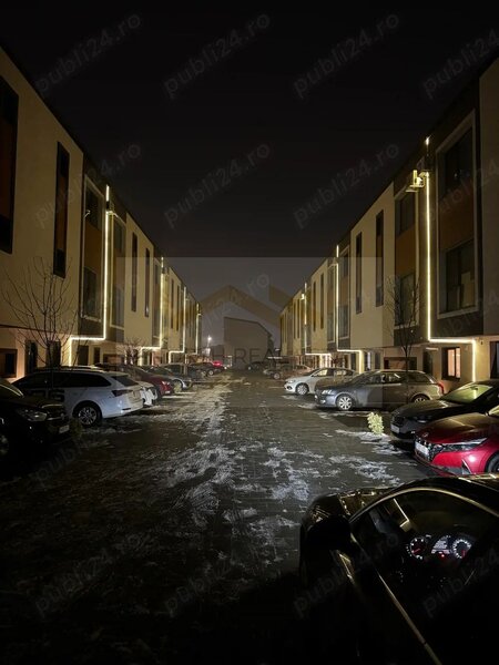 Vila 4 camere de inchiriat, 3 dormitoare cu bai proprii, complex rezidential